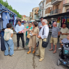 Els candidats van visitar ahir el mercat setmanal de Ponts.