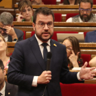 Pere Aragonès, al Parlament el 20 de juliol passat.