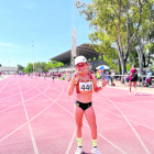 Alba Capell Quirós, con su medalla de oro el pasado sábado.