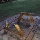 Destrosses per vandalisme al parc del Tinell de Tremp