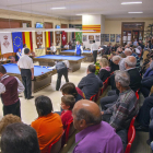 Ambient de la sala de billar del Casal durant la celebració de l’Europeu del 2011.