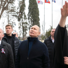 El president rus, Vladímir Putin, va iniciar ahir una visita a Crimea per commemorar l’annexió.