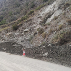 La carretera C-147 a Alt Àneu va quedar reoberta dijous després del despreniment de roques.