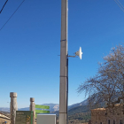 La antena instalada en el pueblo de Sant Esteve de la Sarga. 