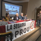 El Auditori de Cervera acogió el acto sobre los proyectos energéticos.