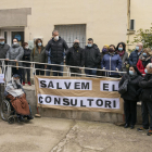 Manifestación en Tarroja en 2021 para reclamar el consultorio.