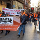 La Marea Pensionista de Lleida en una protesta al novembre per reclamar pensions dignes.