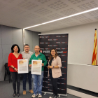 Recepción a los atletas José María González y Elena Llobera