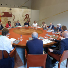El president de la Generalitat, Pere Aragonès, encapçala la reunió setmanal del Consell Executiu del Govern.