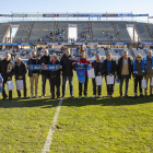 El Lleida va fer un homenatge als clubs esportius de la província al descans.
