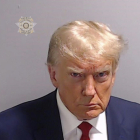 Fotografia de la fitxa policial de Donald Trump.