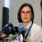 La doctora Nerea Maiz, especialista del Servicio de Obstetricia del Hospital Vall d'Hebron e investigadora del grupo de Medicina Materna y Fetal del VHIR.