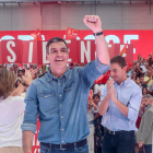 Sánchez va tancar campanya amb un gran acte a Madrid.