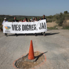 Protesta para reclamar el EIx de Les Garrigues y carreteras dignas.