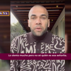 Dani Alves al seu vídeo d’Antena 3.