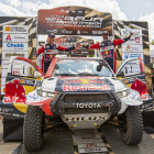 El Toyota d’Al-Attiyah, campió de nou a la Baixa Aragó que va finalitzar ahir.