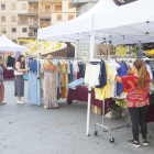 La plaça Ricard Viñes, durant el Mercat de les Rebaixes d’estiu de la Zona Alta de l’estiu passat.