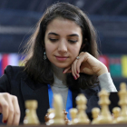 La jugadora iraní Sara Khadem, durante una partida.