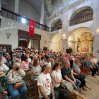 L’església del Palau va quedar ahir petita per escoltar la conferència sobre la seua història.