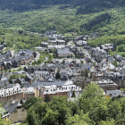Vista de Vielha, capital i un dels nou municipis de la vall.