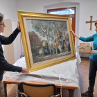 La pintura de Marsà, ya restaurada, formará parte del fondo de arte del Museu Tàrrega Urgell.