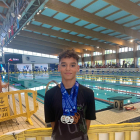 Jordi Carrasco, con las medallas que ha conseguido en Sabadell.