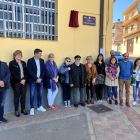 Acto de inauguración ayer de la calle Manolita Susagna, antes de Jordana de Pozas. 