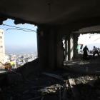 Un dels habitatges de suposats terroristes palestins destruïts per l’Exèrcit d’Israel.