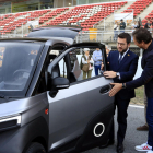 Aragonès, ayer en Montmeló, en la feria e-Mobility.