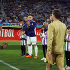 El Valladolid le hizo el pasillo al Barça como campeón de Liga.