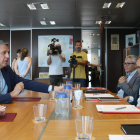Xavier García Albiol, ahir amb el conseller Carles Campuzano.
