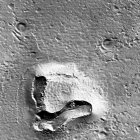 Una cara de oso en Marte.