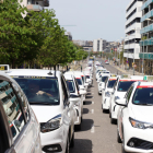 Los taxistas se manifestaron en abril de 2022 para pedir más seguridad tras el asesinato de su compañero. 