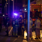 El foc es va produir divendres a la nit al carrer del Nord.