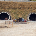 Las dos entradas que darán acceso al túnel del Coll de Lilla desde Valls. 