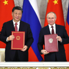 Los presidentes de China y Rusia firmaron ayer una decena de acuerdos comerciales.