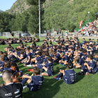 Un aspecto de la primera jornada del Pep Summer Camp, que se inició ayer en Rialp y que durará hasta el 15 de julio.