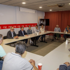 Larrosa i Albares es van reunir amb representants de la comunitat marroquina a Lleida.