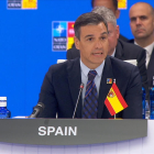 La OTAN ha puesto al revés el escudo en la bandera española.
