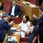 La diputada de Vox Llanos Massó just després de ser escollida presidenta de les Corts Valencianes.