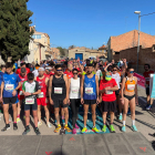 Moment de la sortida de la Cursa del Sucre, a Menàrguens.