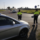 Imatge d’arxiu d’un control dels Mossos d’Esquadra en una carretera lleidatana.