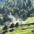 L’accident laboral mortal es va produir en aquesta construcció.