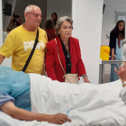 Un momento de la teatralización que llevaron a cabo actores del Aula del Teatre.