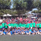 A la imatge, alguns dels nens i nenes que han participat a les estades del Club Tennis Lleida.