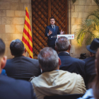  Aragonès en una recepción el miércoles en la Generalitat con entidades del colectivo gitano.