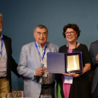 Olga Martín, con el premio Life Time Achivement de la IAEF.