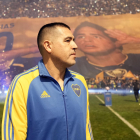 Riquelme fue ovacionado por los fans de Boca Júniors.