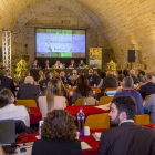 Vista general de la Asamblea de Regiones Europeas Productoras de Frutas y Hortalizas (Areflh) que se celebra en la Seu Vella de Lleida.