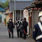Policies japonesos a la zona on es va atrinxerar l’assassí.